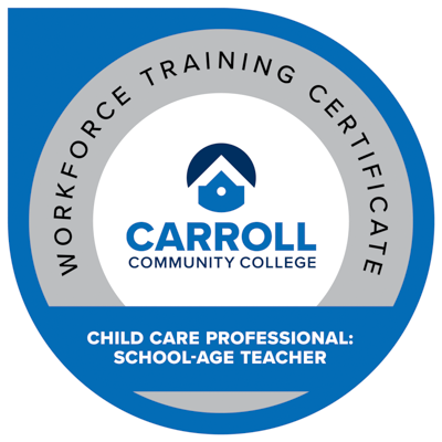 Digital Badge Child Care School Age Carroll Community College