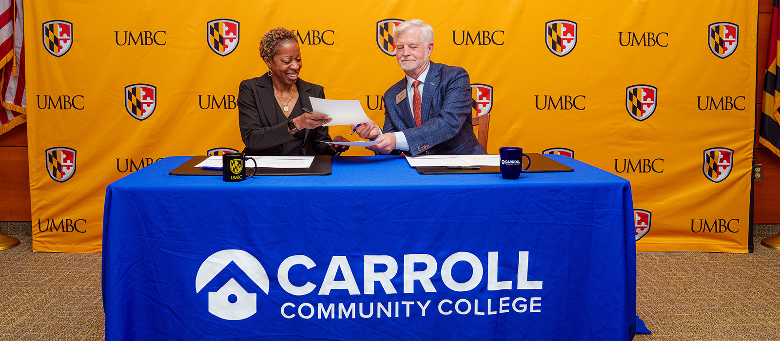 Carroll and UMBC transfer agreement signed Carroll Community College